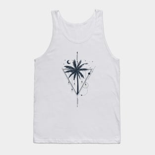 Palms With Lightbulb. Geometric Style Tank Top